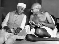 Gandhi Nehru sharing a dias, Secularism, అణు పరీక్షలు, అణు ఒప్పందం